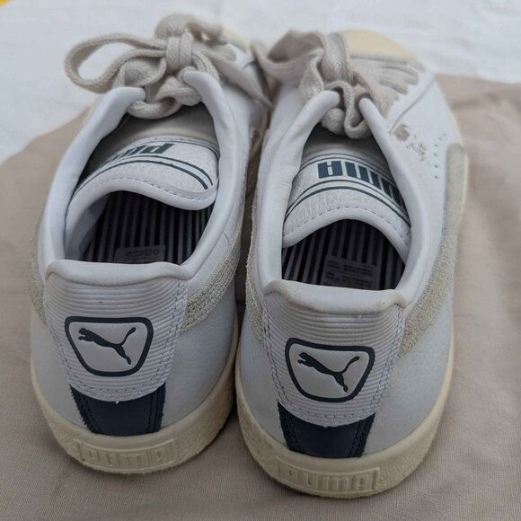 Puma Clyde sneakers white/ivory size 10.5 - Picture 4 of 6